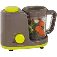 Cocina al vapor y batidora de pie para alimentos para bebés- hervidor de vapor (vapor- temporizador- batidora- batidora…